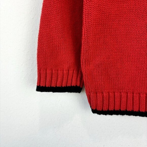 Janie and Jack Penguin Sweater Red 2T - Picture 5 of 9